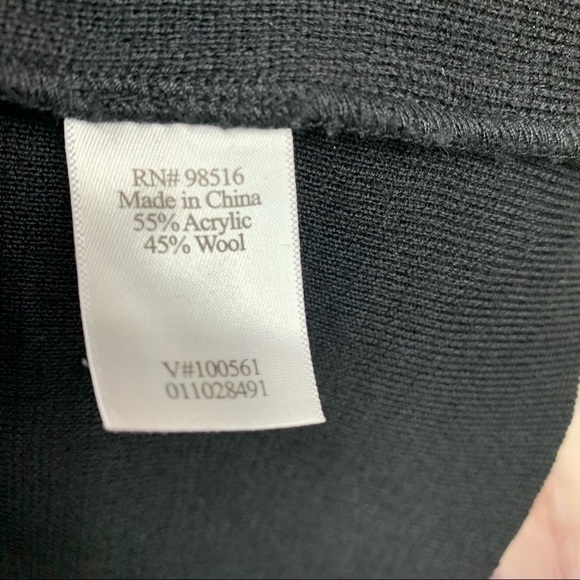 Coldwater Creek Black Double Breasted Cardigan Sweater - Picture 11 of 11